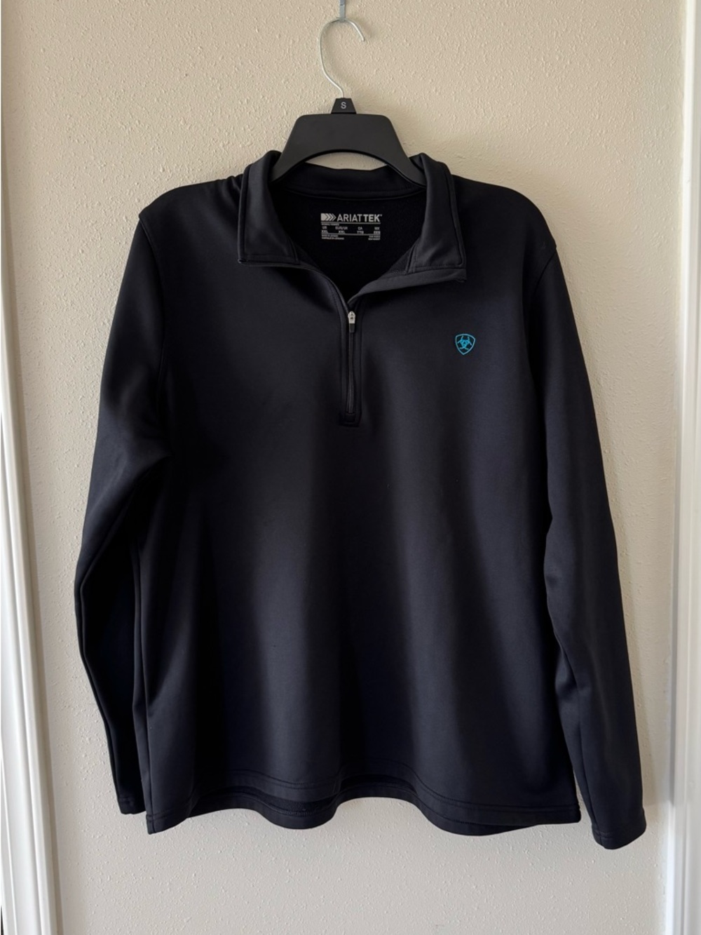 Ariat Tek Women’s XXL Black Blue 1/4 Zip Pullover Sweatshirt